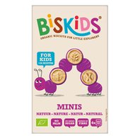 BISkids BIO dětské celozrnné mini sušenky Natural bez přidaného cukru 120g