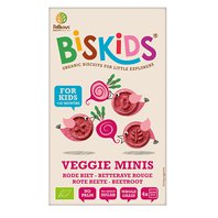BISkids BIO dětské celozrnné mini sušenky s červenou řepou bez přidaného cukru 120g
