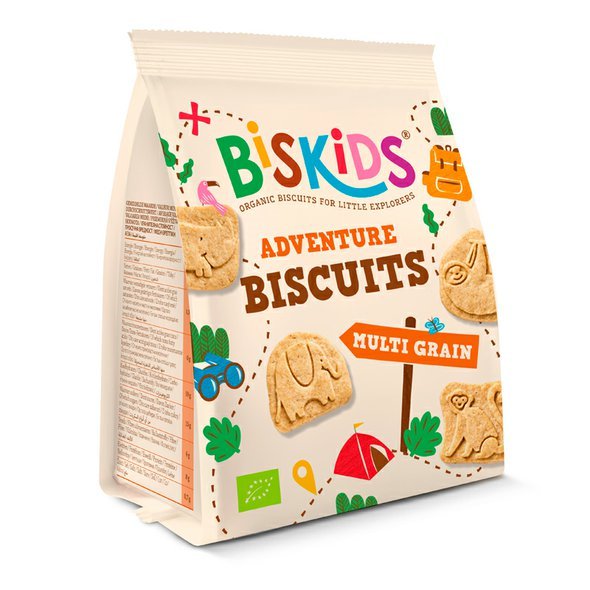 BISkids BIO dětské celozrnné sušenky bez přidaného cukru 100g