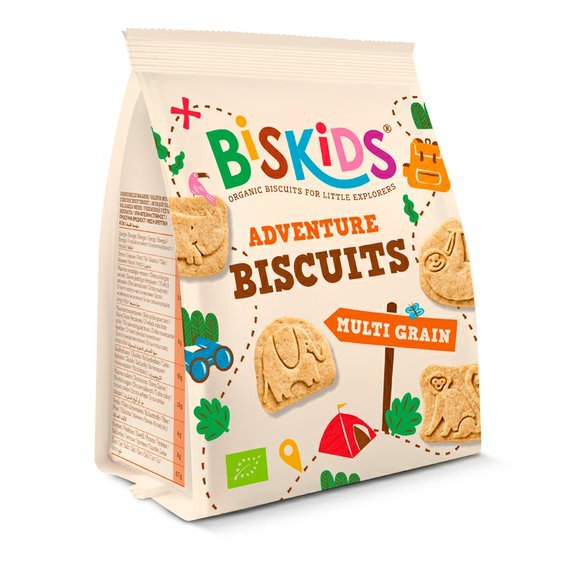 BISkids BIO dětské celozrnné sušenky bez přidaného cukru 100g