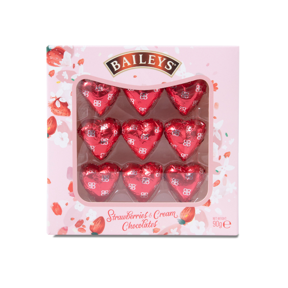 Baileys čokoládové pralinky s příchutí jahod a smetany 90g. Luxusní dárek, který potěší.