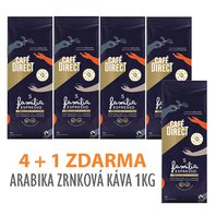 4 + 1 ZDARMA! Výhodné balení Cafédirect Arabica zrnkové kávy 1kg