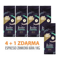 4 + 1 ZDARMA! Výhodné balení Cafédirect Espresso zrnkové kávy 1kg