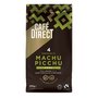 Cafédirect BIO Machu Picchu SCA 82 mletá káva 200g. Fairtrade certifikace. Bohatá a jemná chuť s tóny hořké čokolády charakteristickými pro region Machu Picchu. 100% Arabika. Síla pražení 4/5.