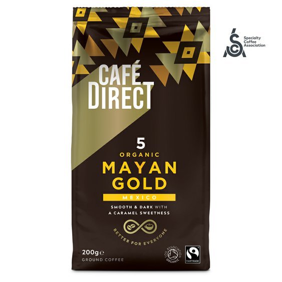 Cafédirect BIO Mayan Gold Mexiko SCA 82 mletá káva 200g