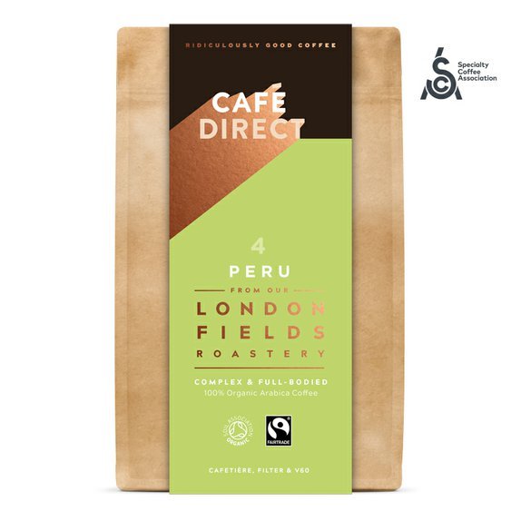 Cafédirect Peru Reserve SCA 82 mletá káva 227g. Gurmet káva. 100% Arabika. Fairtrade