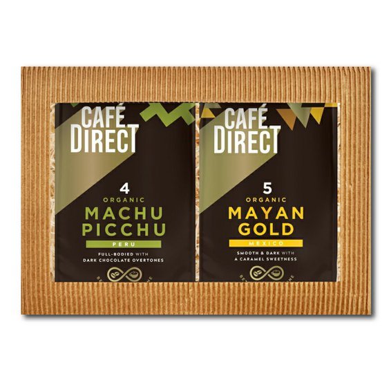 Cafédirect BIO dárkový balíček Machu Picchu a Mayan Gold SCA 82 mleté kávy 2 x 200g