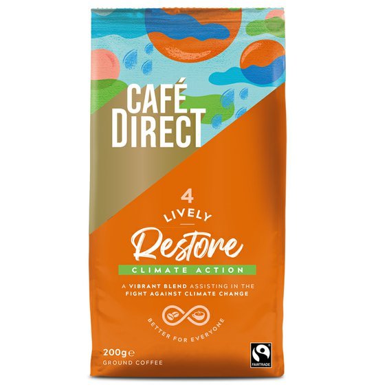 Cafédirect Lively mletá káva s tóny karamelu 200g