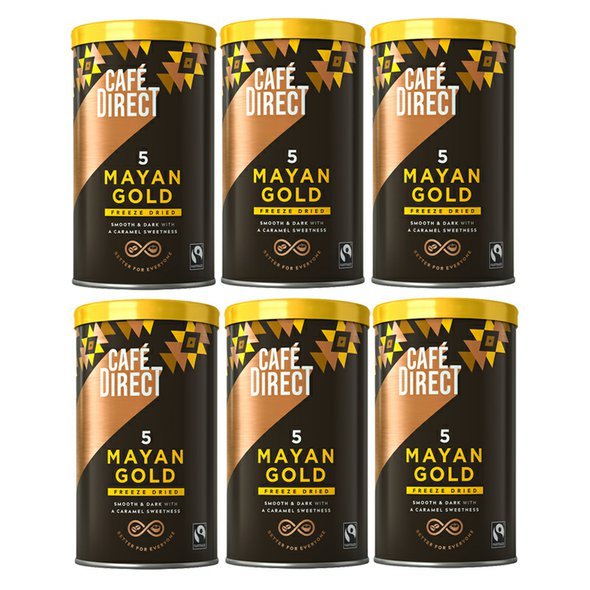 Cafédirect výhodný balíček Mayan Gold instantní kávy 100% Arabika. Mexiko.