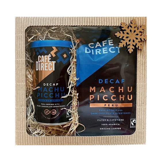 Cafédirect dárkový balíček BIO instantní káva a Machu Picchu mletá káva bez kofeinu