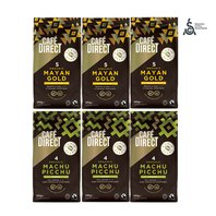 Výhodný balíček Cafédirect Arabica zrnková káva SCA 82 6 x 200g