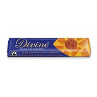 Divine mléčná čokoládová tyčinka s pomerančem 26% 35g