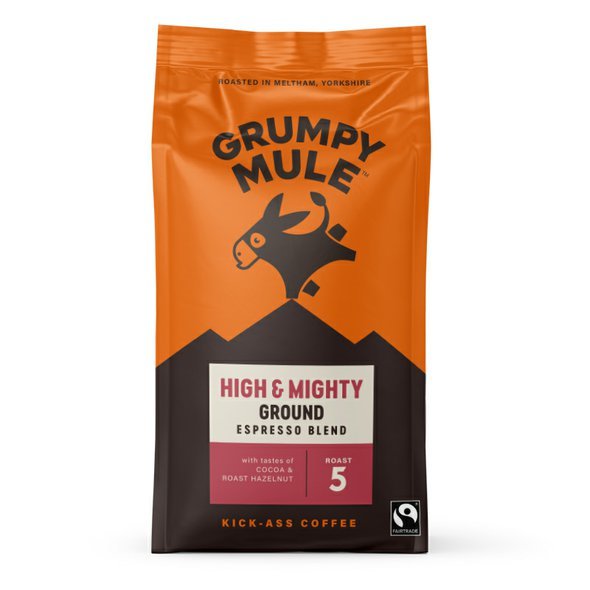 Grumpy Mule High & Mighty Espresso Blend SCA 82+ mletá káva Arabica 200g