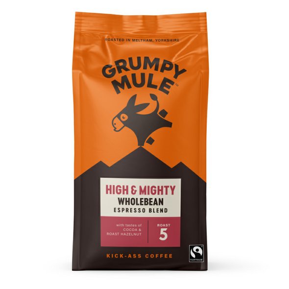 Grumpy Mule High & Mighty Espresso Blend SCA 82+ zrnková káva Arabica 200g