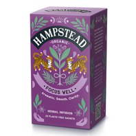Hampstead Tea London BIO bylinný čaj na podporu soustředění 20ks. Čaj bez kofeinu.