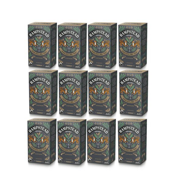 Hampstead Tea London BIO černý čaj Darjeeling 12x20ks. Výhodné balení.