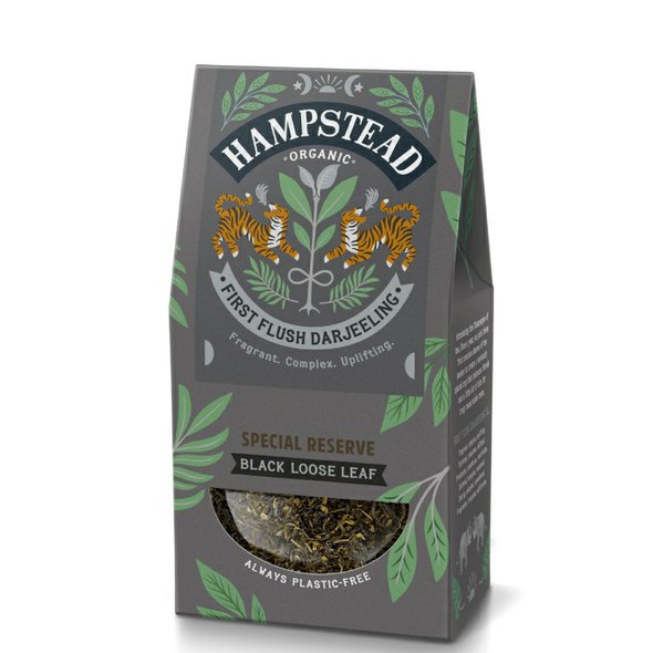 Hampstead Tea London BIO First Flush Darjeeling sypaný čaj 100g. Demeter čaj první sběr.