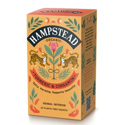 Hampsteadt Tea London BIO bylinný čaj kurkuma a skořice 20ks