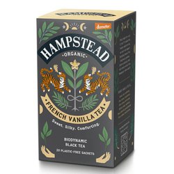 Hampstead Tea London BIO černý čaj s vanilkou 20ks. Sáčkový čaj Demeter.