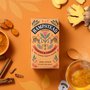 Hampstead Tea  BIO bylinný čaj kurkuma a skořice 20ks. Výrazný bylinný čaj, bez kofeinu, vhodný při nachlazení.