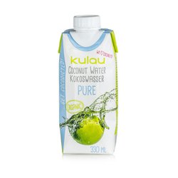 Kulau BIO kokosová voda PURE 330ml. Přírodní isotonický nápoj. Pouze 12kcal/100ml.