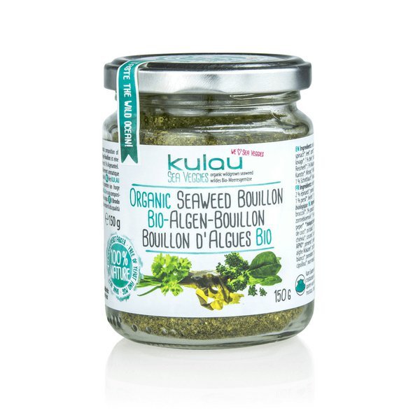 BIO sypký zeleninový bujón s mořskými řasami Wakame 150g. Zdravý bujón.