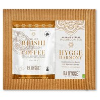 Ra Hygge BIO dárkový balíček REISHI zrnková káva 100g a Harmony bylinný čaj s Reishi 16ks