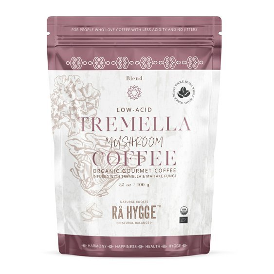 Ra Hygge BIO zrnková káva Peru Arabica Beauty Tremella  & Maitake 100g