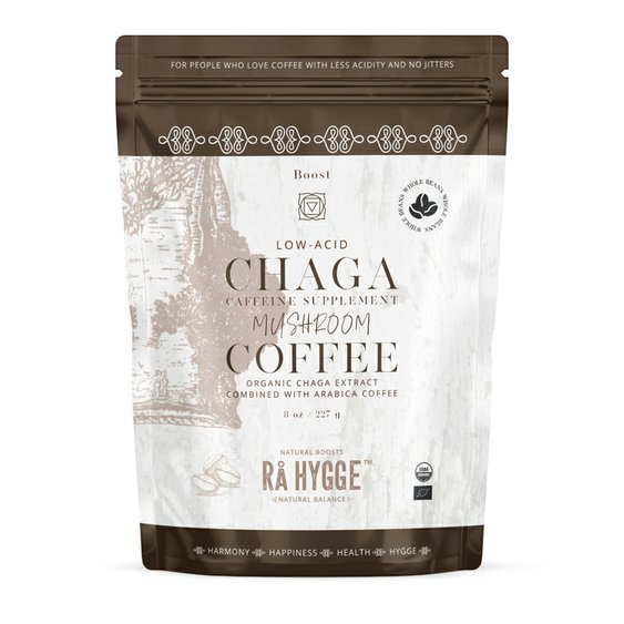 Ra Hygge BIO zrnková káva Peru Arabica CHAGA 1kg. Zdravá káva s medicinální houbou.