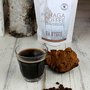 Ra Hygge BIO mletá káva Peru Arabica CHAGA 227g. Vychutnejte si šálek silně pražené zdravé kávy s vitální houbou a sníženou aciditou.