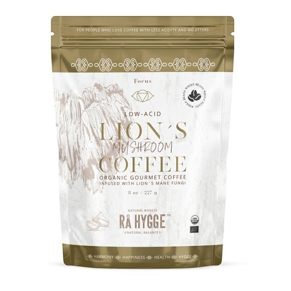 Ra Hygge BIO zrnková káva Peru Arabica LION’S MANE 227g. Zdravá káva.