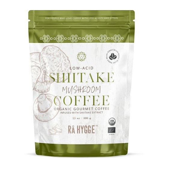 Ra Hygge BIO zrnková káva Peru Arabica Shiitake 100g