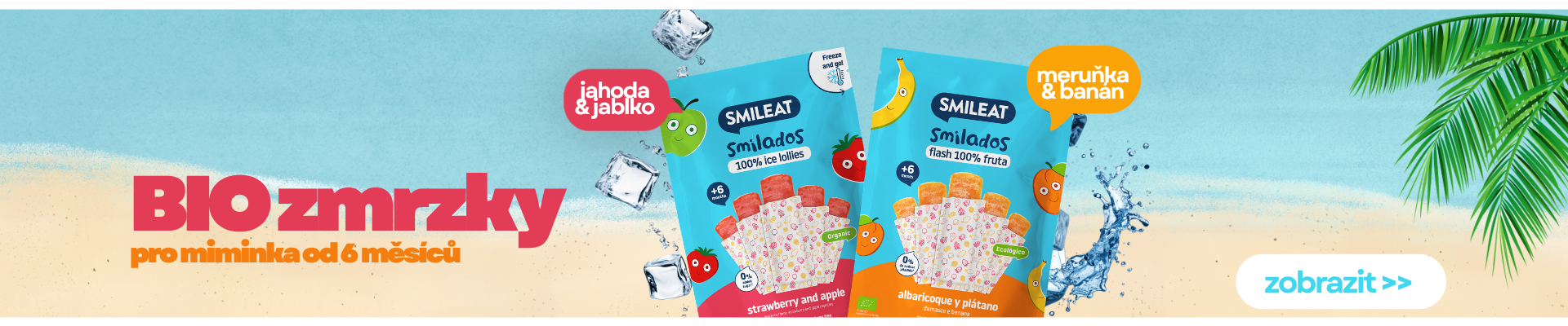 BIO zmrzlinky pro mimina od SMILEAT