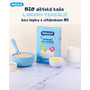 SMILEAT BIO dětská kaše 4 druhy cereálií bez lepku s quinoou a vitaminem B1 6M+, bezlepková kaše pro nejmenší děti, bez přidaného cukru a dalších přísad.