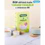 SMILEAT BIO dětská kaše 7 druhů cereálií s vitaminem B1 6M+. Výživově hodnotná snídaně pro malé jedlíky, bez přídavku cukru a dalších přísad.