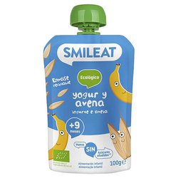 SMILEAT BIO kapsička řecký jogurt, banán a oves  9M+ 100g