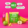 SMILEAT 100% ekologické kukuřičné křupky s jablkovo – banánovou příchutí. Pečeno s olivovým olejem. Vhodné pro děti starší 8 měsíců.