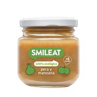 Smileat BIO ovocný příkrm hruška a jablko 6M+ 130g