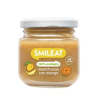 Smileat BIO ovocný příkrm jablko, hruška, banán, mango a pomeranč 6M+ 130g