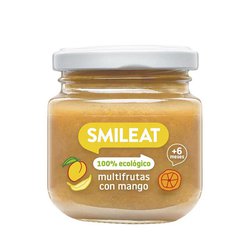 Smileat BIO ovocný příkrm jablko, hruška, banán, mango a pomeranč 6M+ 130g
