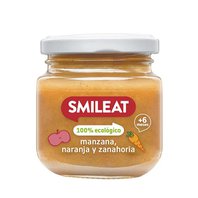 Smileat BIO příkrm jablko, karotka a pomeranč 6M+ 130g