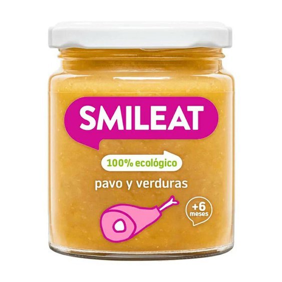 SMILEAT BIO příkrm krůta se zeleninou s extra panenským olivovým olejem 6M+ 230g