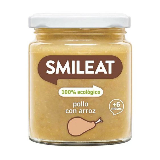 SMILEAT BIO příkrm kuře s rýží a zeleninou s extra panenským olivovým olejem  6M+ 230g