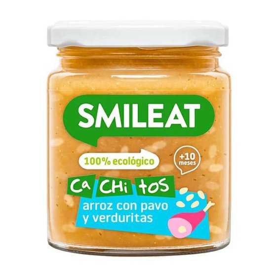 SMILEAT BIO příkrm krůta s rýží a zeleninou s extra panenským olivovým olejem 10M+ 230g