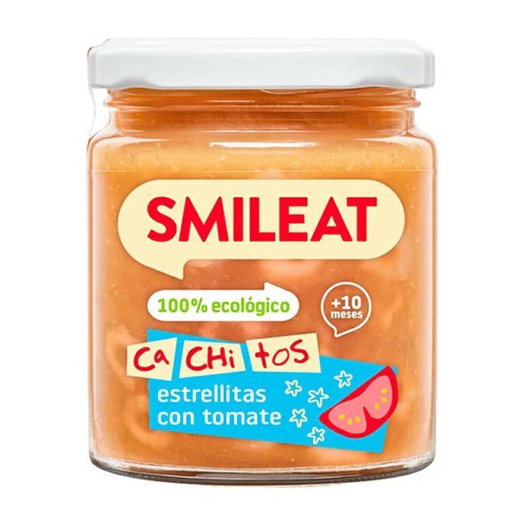 SMILEAT BIO příkrm těstoviny s rajčatovou omáčkou, telecím s panenským olivovým olejem 230