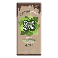 BIO rýžová mléčná VEGAN čokoláda s kávou 47% 75g