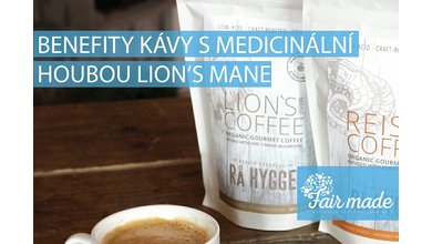 Benefity kávy s medicinální houbou Lion's Mane