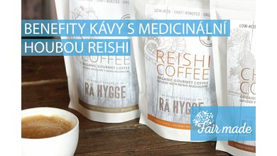 Benefity kávy s medicinální houbou Reishi